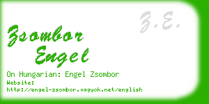 zsombor engel business card